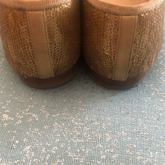 RARE❤️Chanel Gold sequined ballet flats ❤️ size 38 made in Italy - Picture 8 of 14